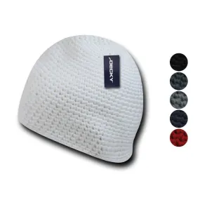 1 Dozen Decky Door Mat Extra Thick Beanies Short Knitted Ski Caps Wholesale Lot