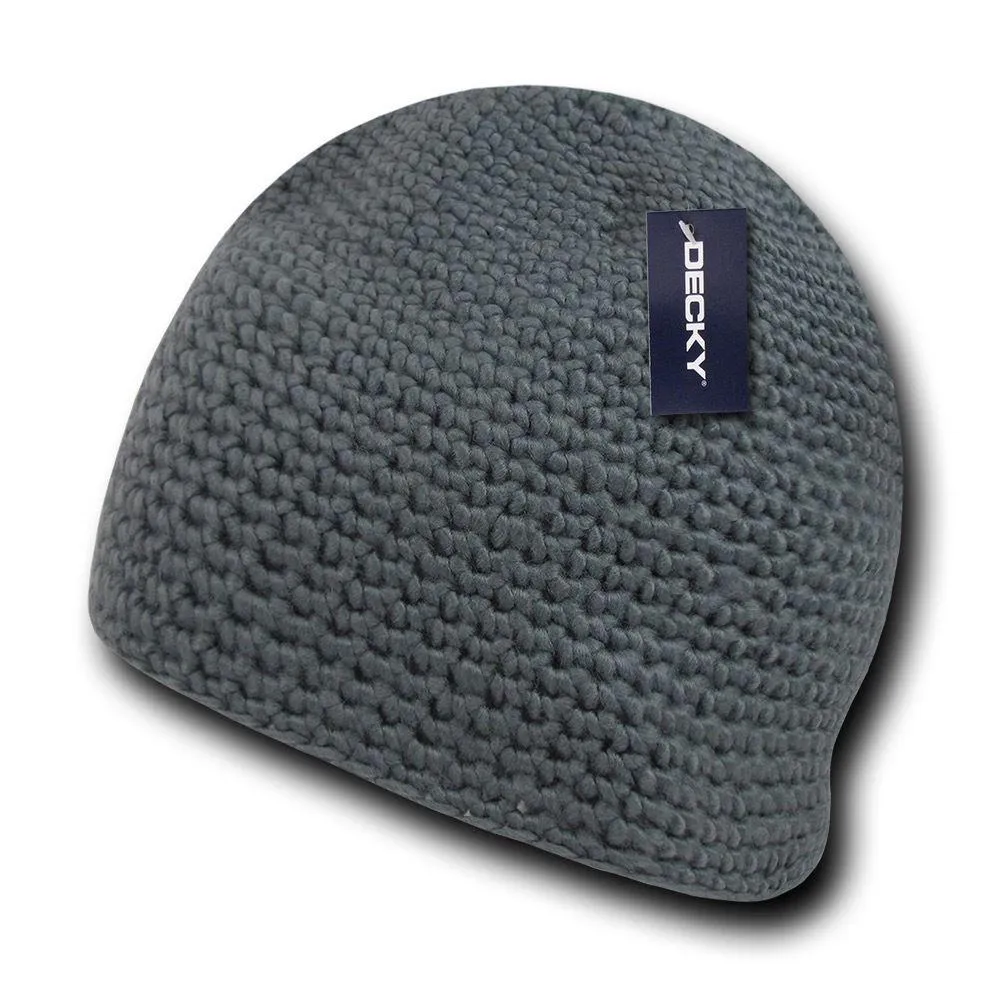 1 Dozen Decky Door Mat Extra Thick Beanies Short Knitted Ski Caps Wholesale Lot