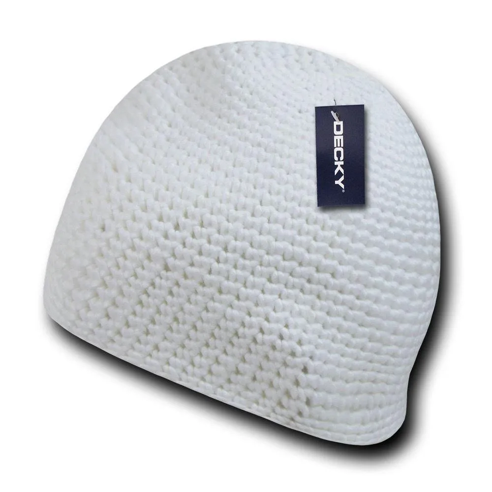 1 Dozen Decky Door Mat Extra Thick Beanies Short Knitted Ski Caps Wholesale Lot