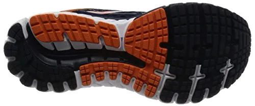 Brooks Men's Ghost 9 Running Shoes Peacoat/Red Orange/Black 10.5