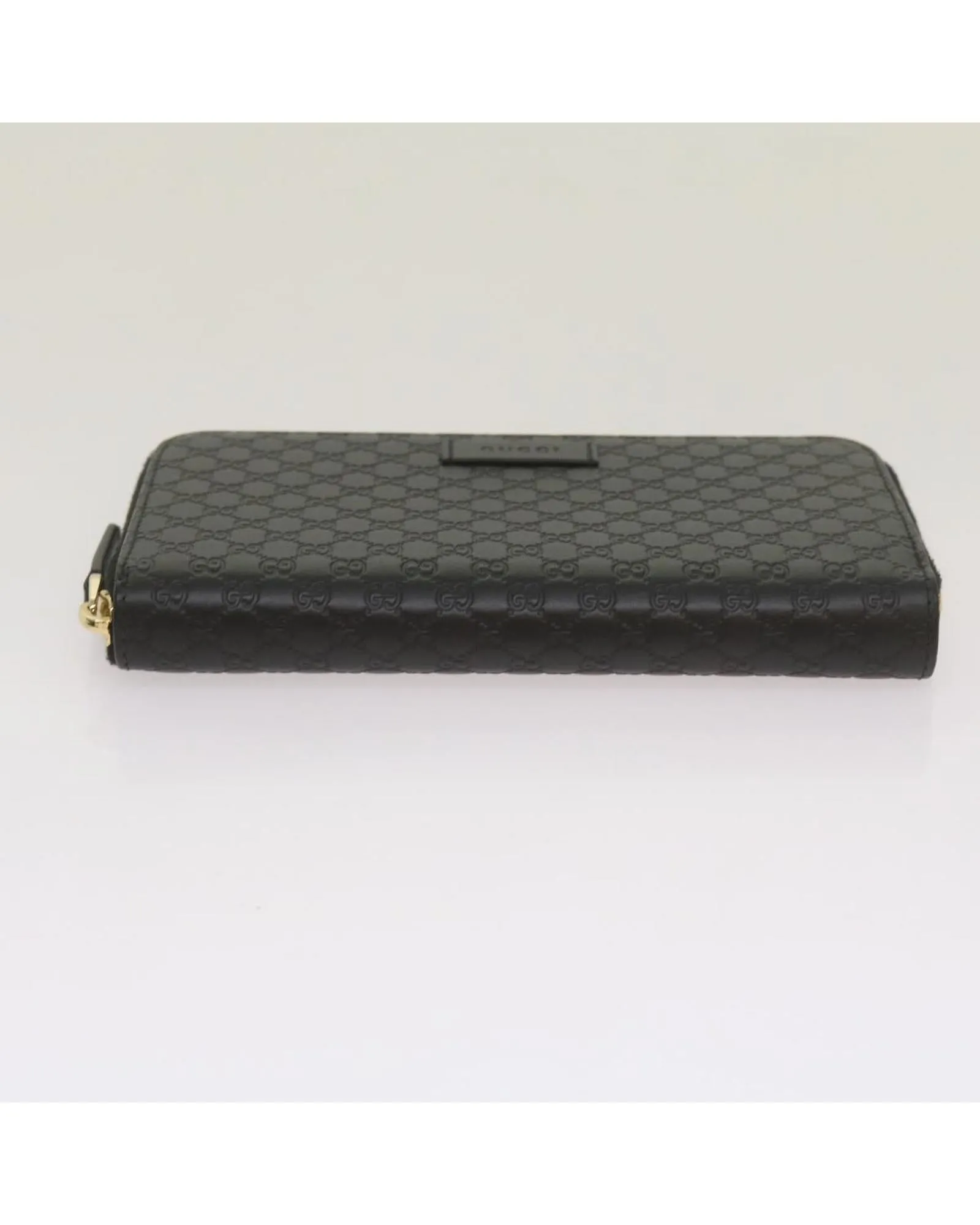 Canvas Long Wallet with Guccissima Pattern and Micro GG Design