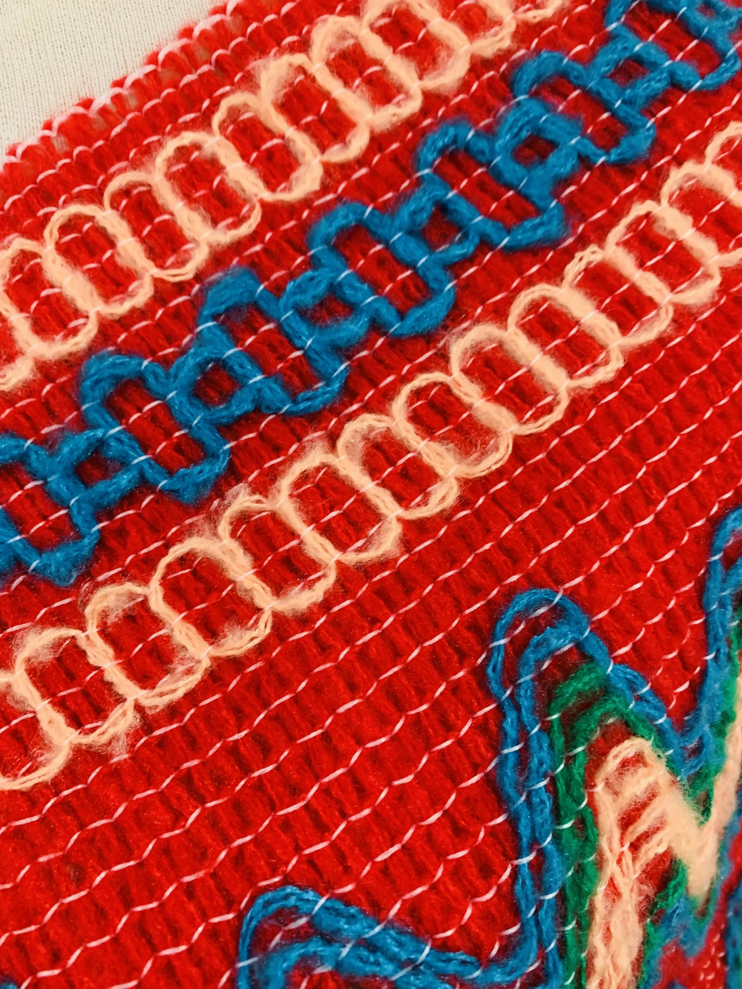 Colorful Crochet Patterned Pull Over Fringe Poncho