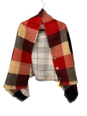 It's SO You Boutique Red Multi New With Tags Misses Size One size Poncho