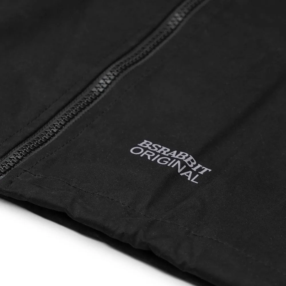 SOFT PEACH HOODED JACKET BLACK