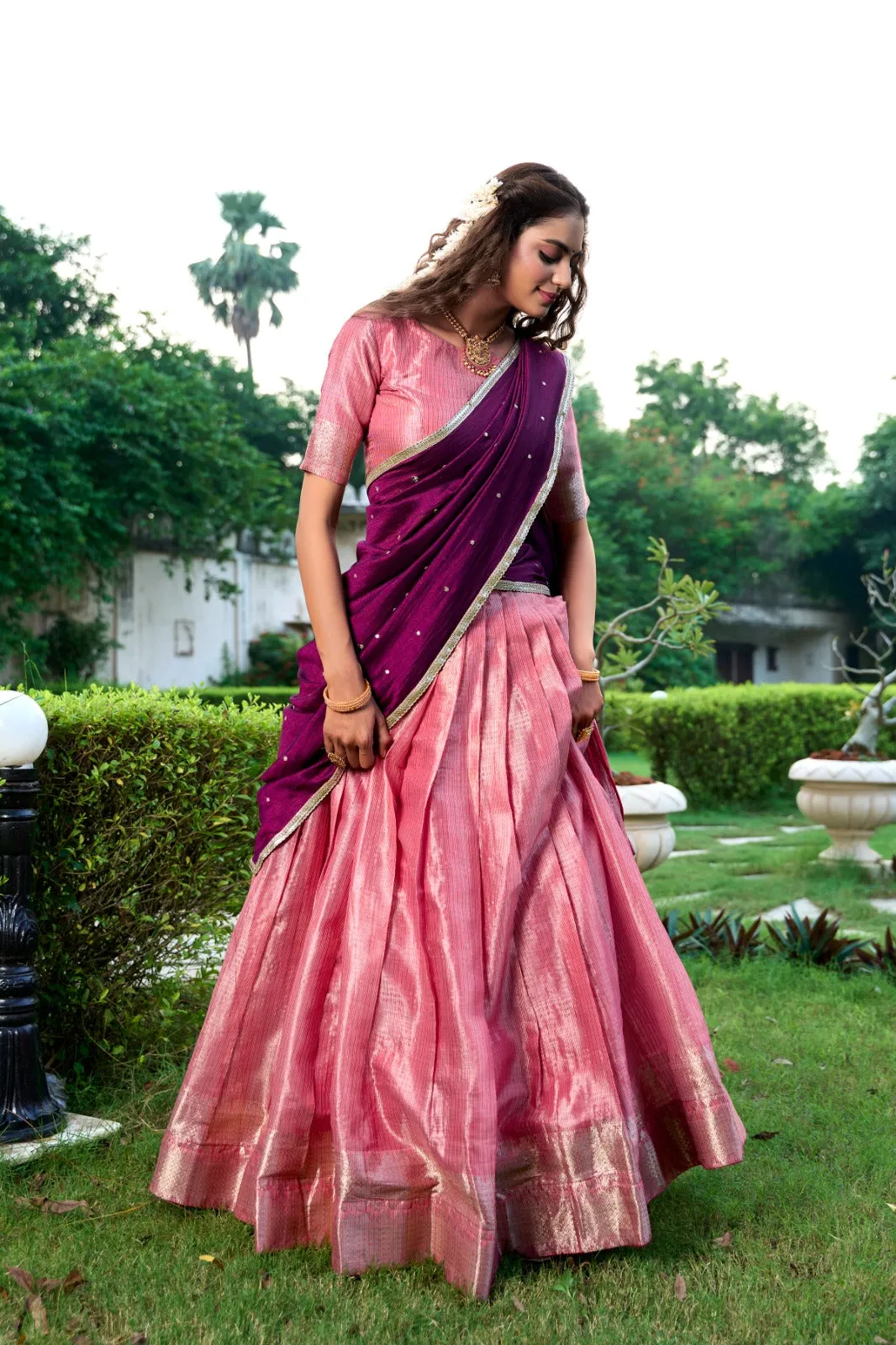 South Special Weaving Lehenga