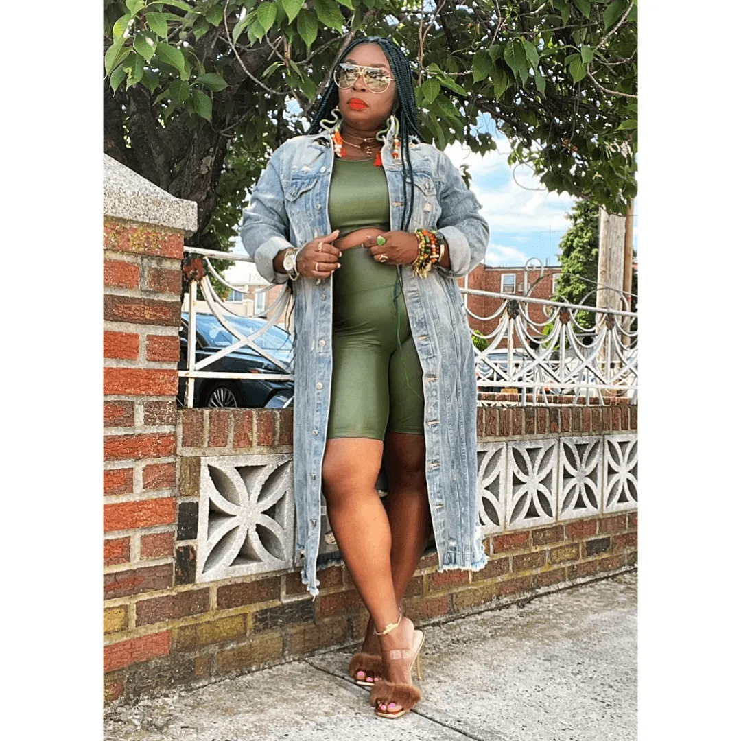 Vegan Leather Biker Set (2 Colors)